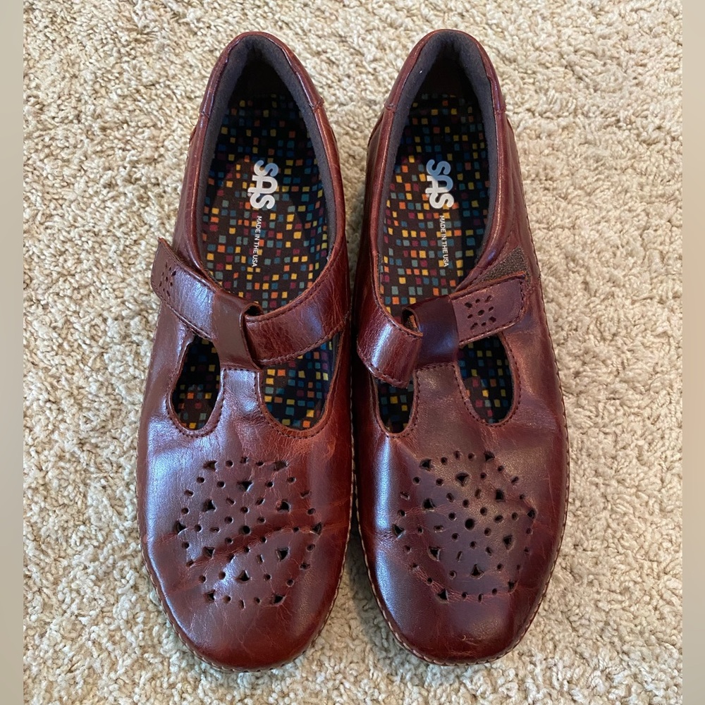 SAS Willow Slip On Mary Jane Loafer Walnut (10.5 W)